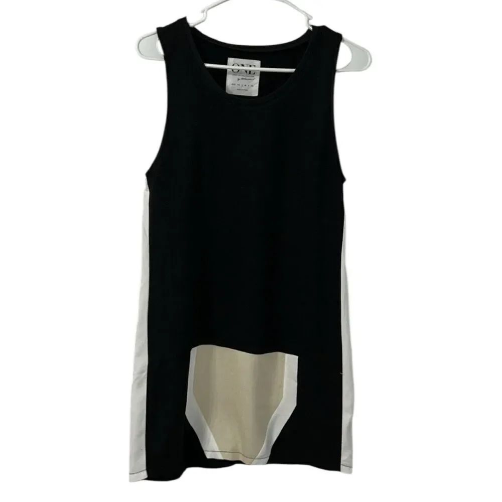 Revolve One Teaspoon Black & Cream Mini Swing Dress(Size Small)